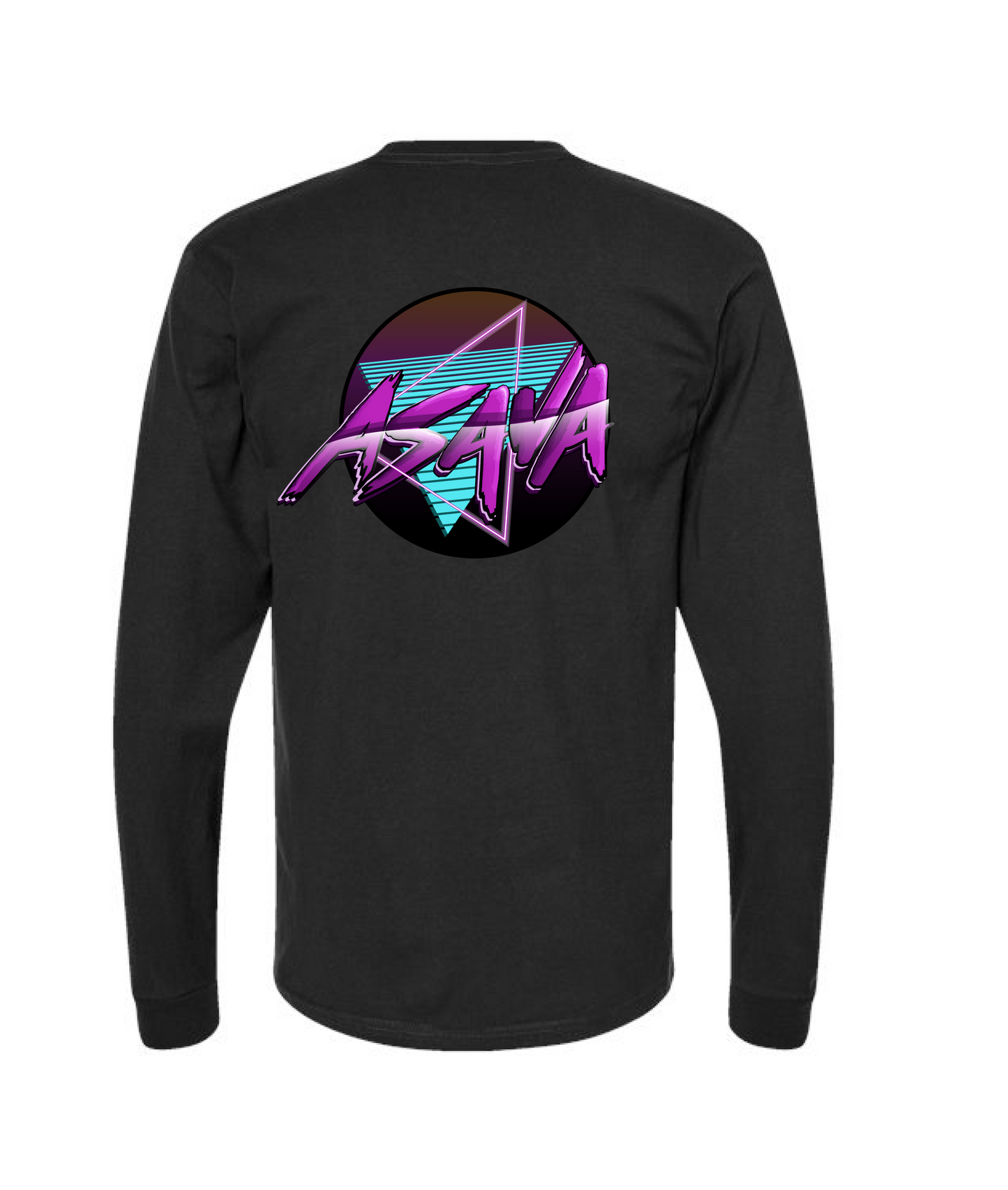 V-ASATOP - CIRCLE LOGO - Black Long Sleeve T