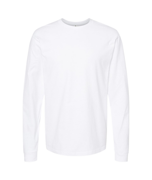 V-ASATOP - CIRCLE LOGO - White Long Sleeve T