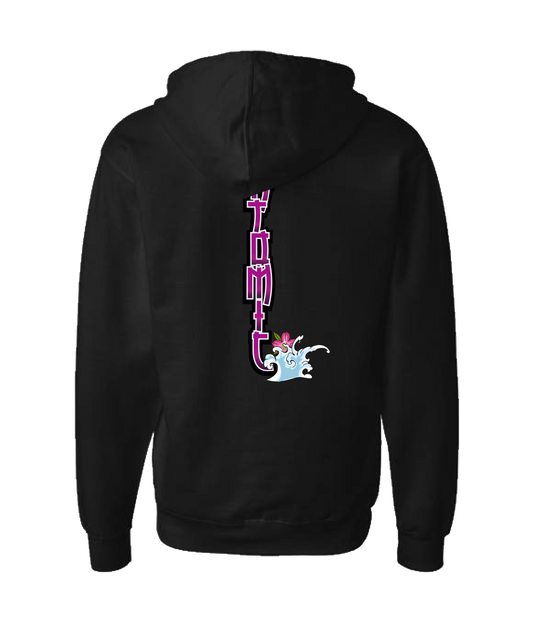 atomicclothing.com - FLOWER SPLASH - Black Zip Up Hoodie