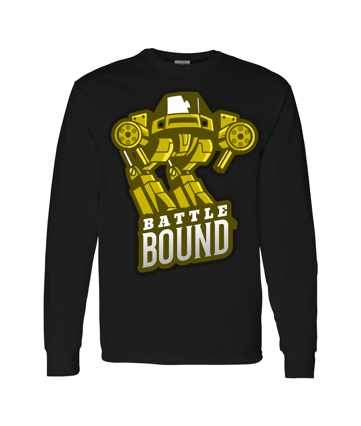 Battle Bound - BB Logo HD - Black Long Sleeve T