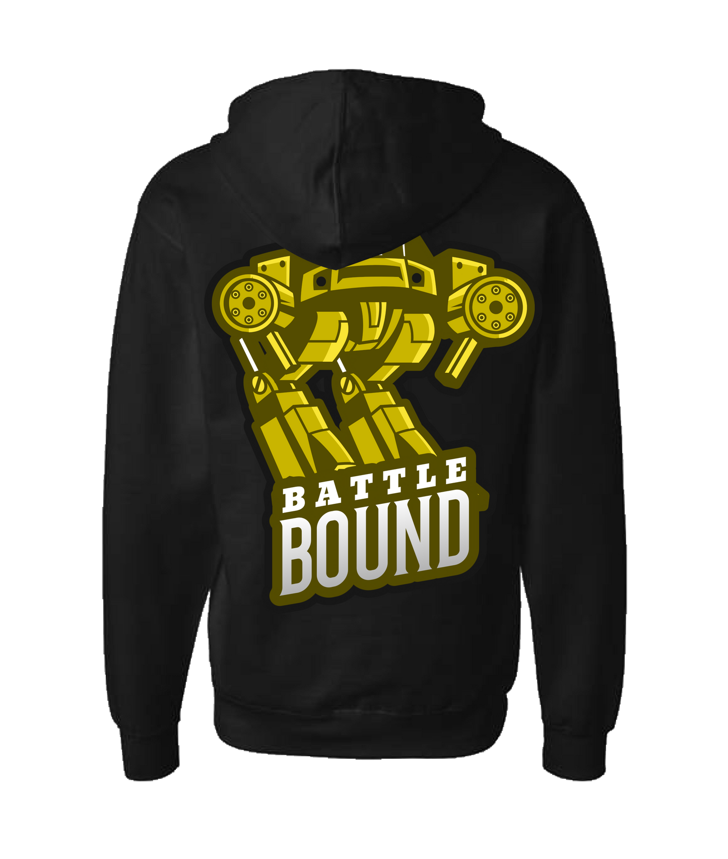 Battle Bound - BB Logo HD - Black Zip Up Hoodie