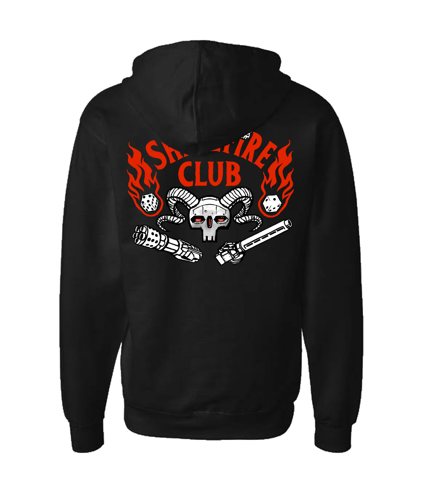 Battle Bound - Shellfire Club (red) - Black Zip Up Hoodie