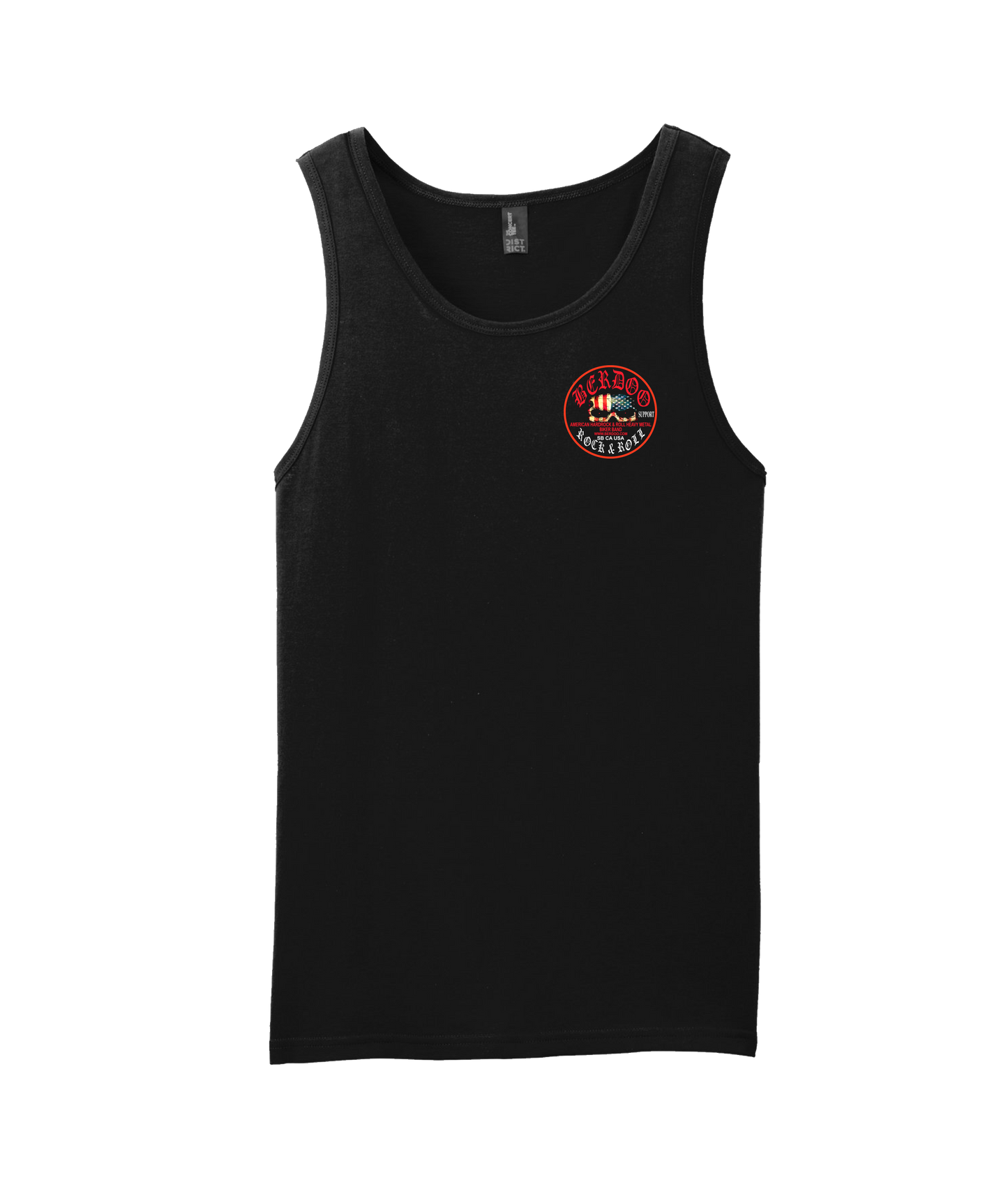 BERDOO BAND SUPPORT GEAR - Logo (red) - Black Tank Top