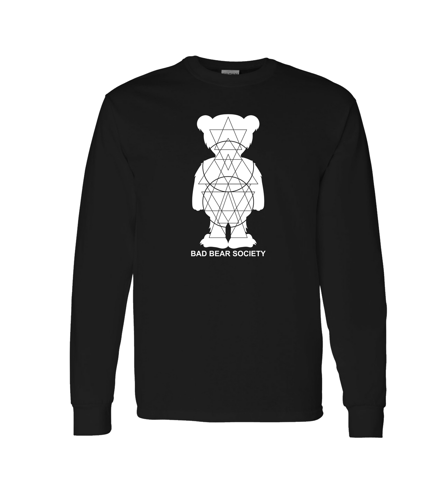 Big Purr - Bear - Black Long Sleeve T