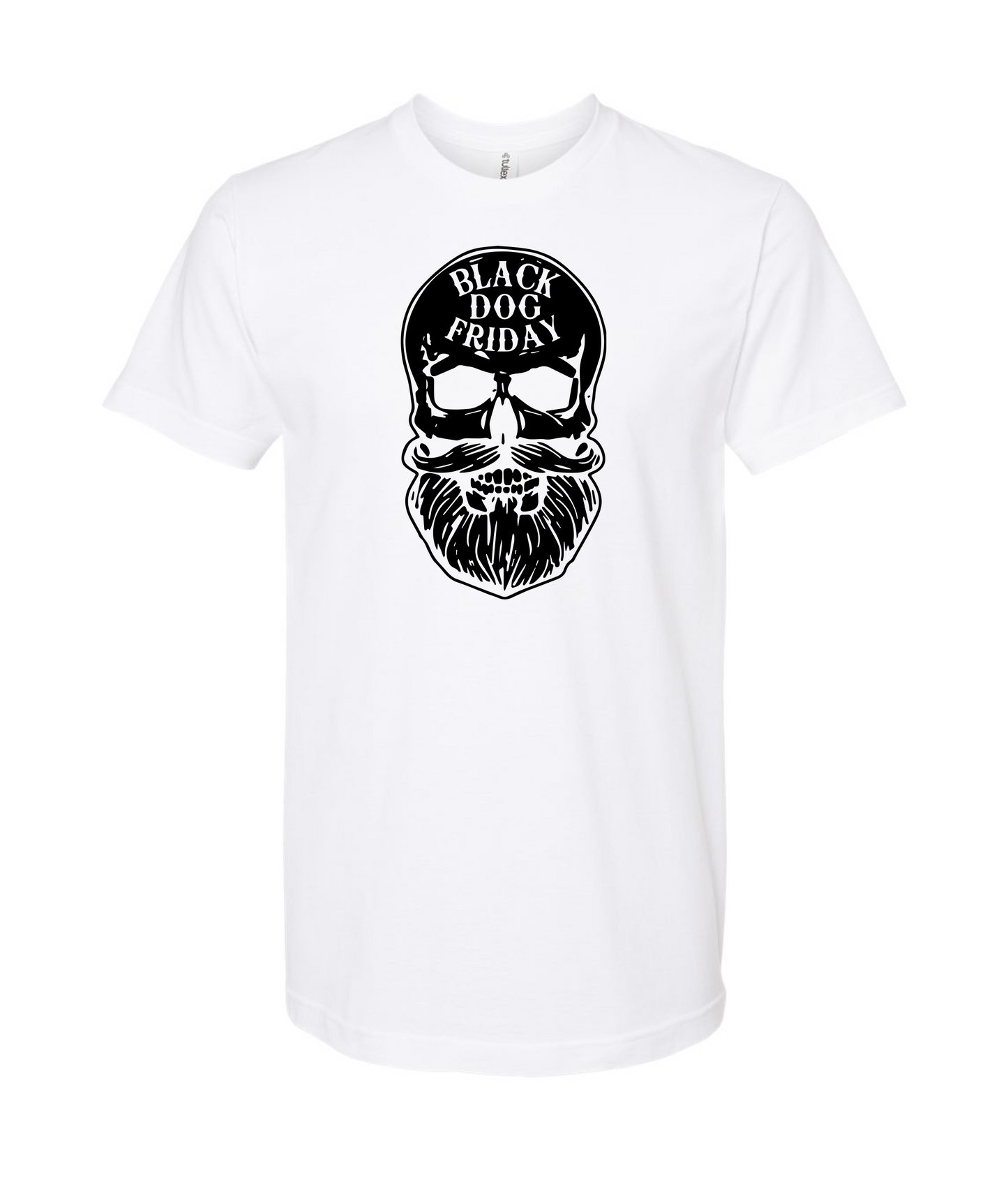 Black Dog Friday - Skull Logo - White T-Shirt