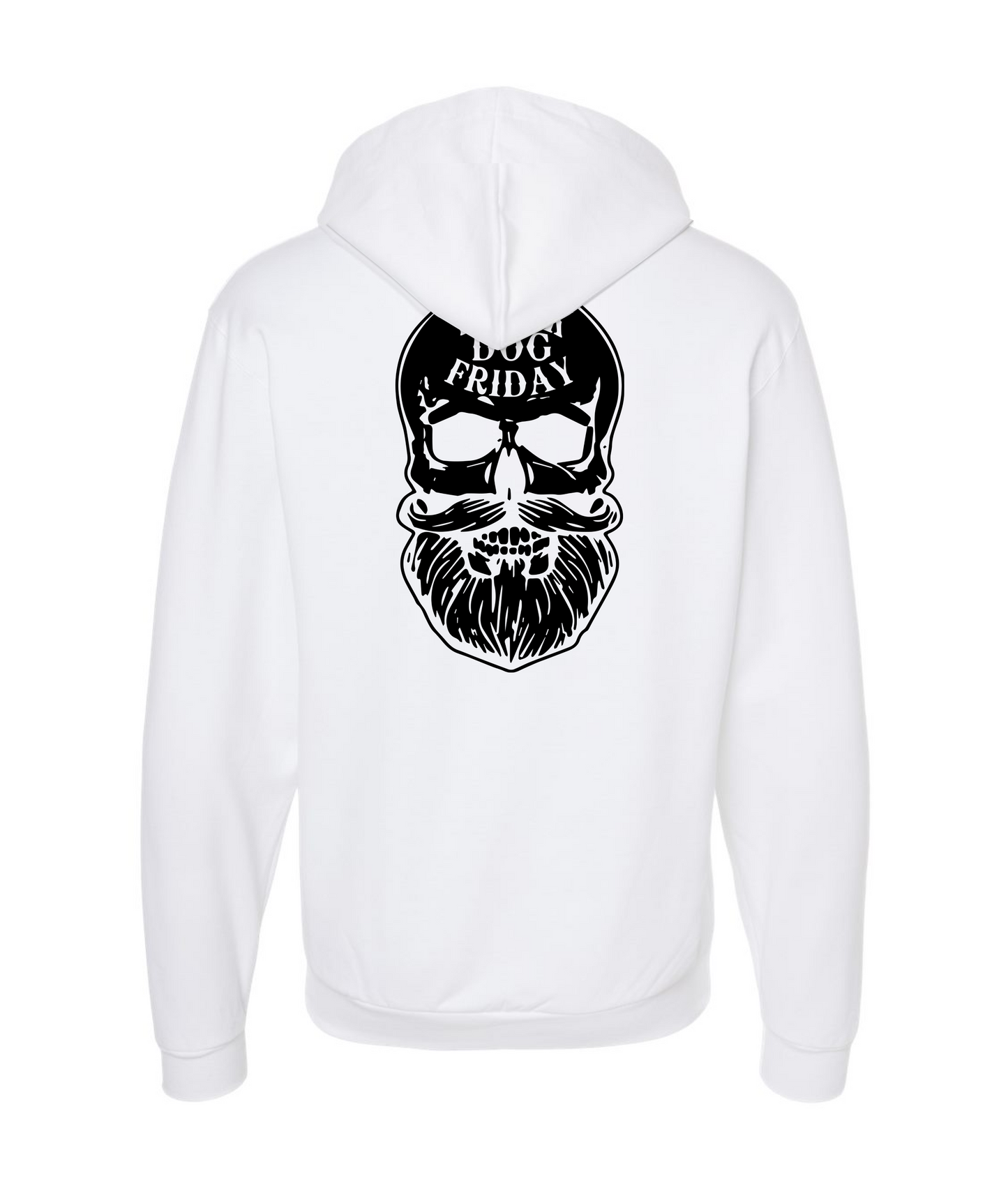 Black Dog Friday - Skull Logo White ZHood