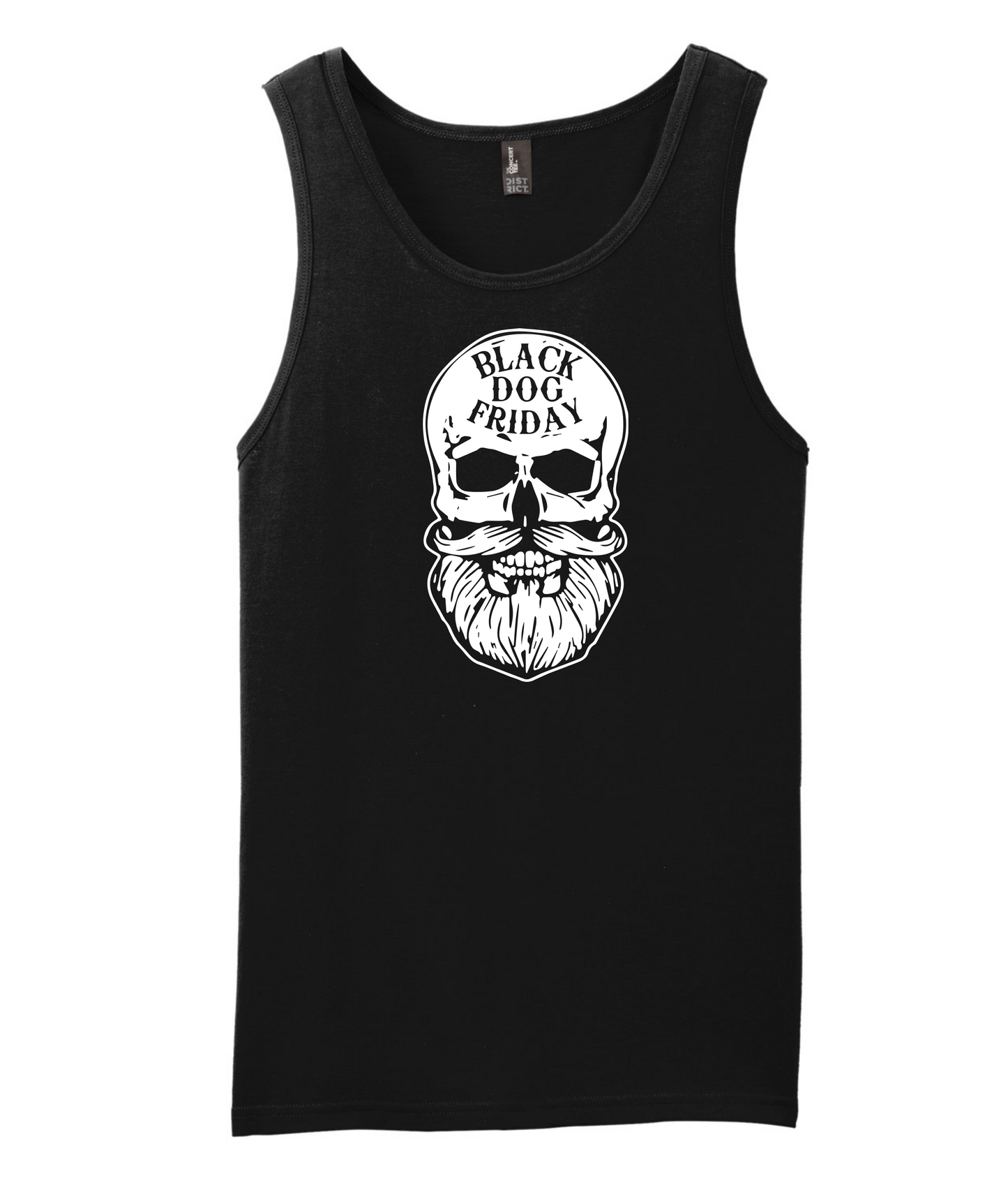 Black Dog Friday - Skull Logo - Black Tank Top