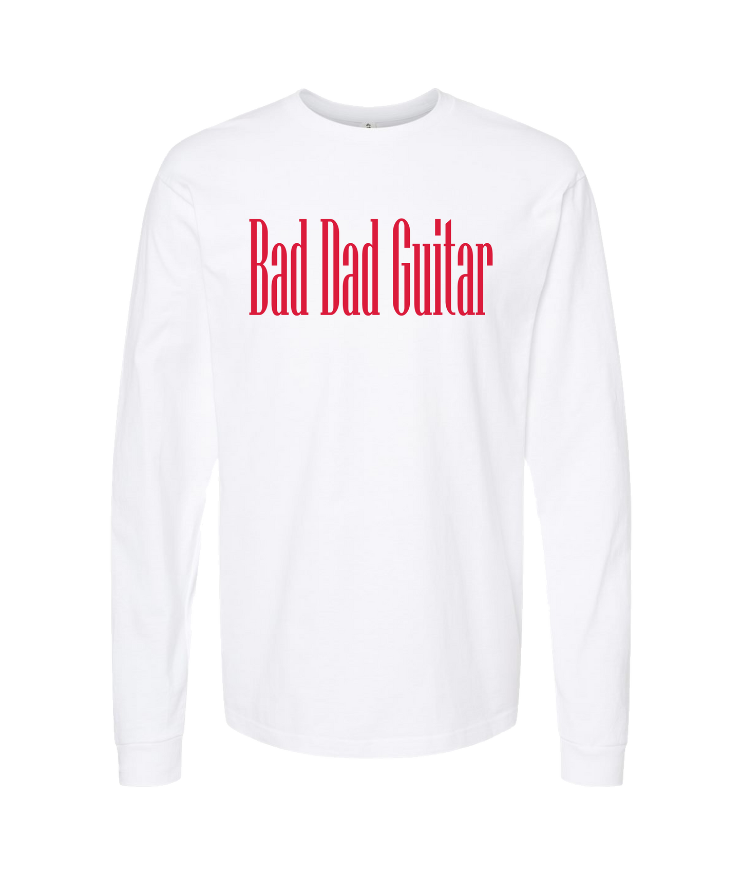 V-BDGTOP - Bad Dad Guitar Collection - White Long Sleeve T