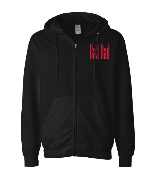 V-BDGTOP - Bad Dad Collection - Black Zip Up Hoodie