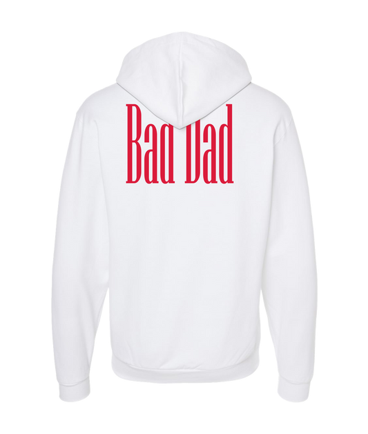 V-BDGTOP - Bad Dad Collection - White Zip Up Hoodie