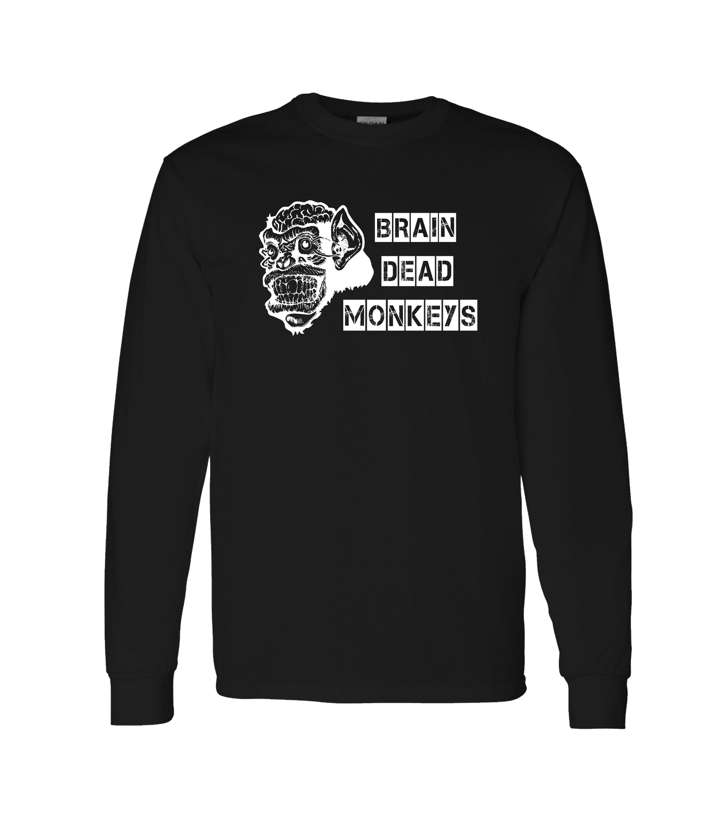 Brain Dead Monkeys - Monkey - Black Long Sleeve T