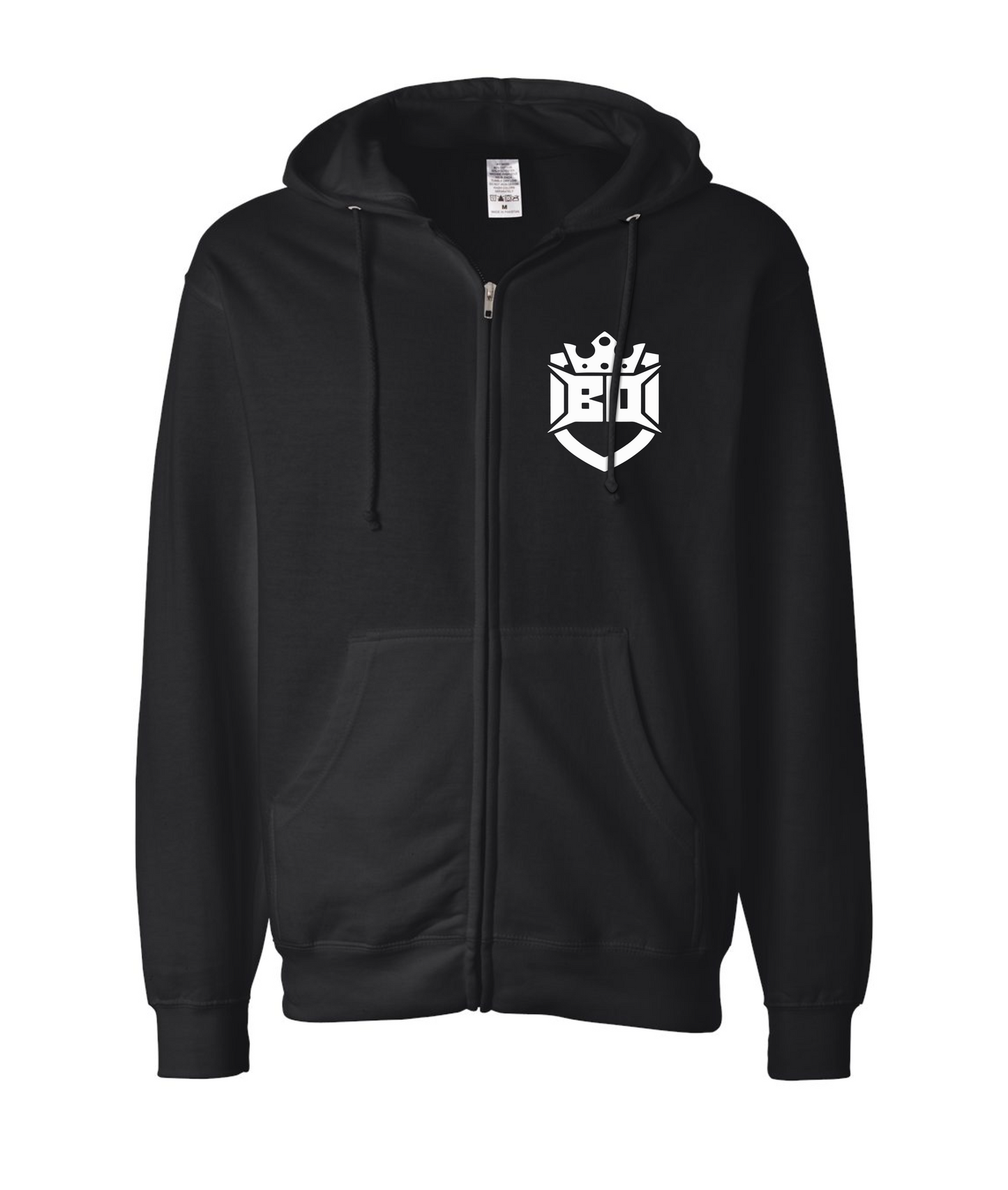 Born Divine - Black Zip Up Hoodie