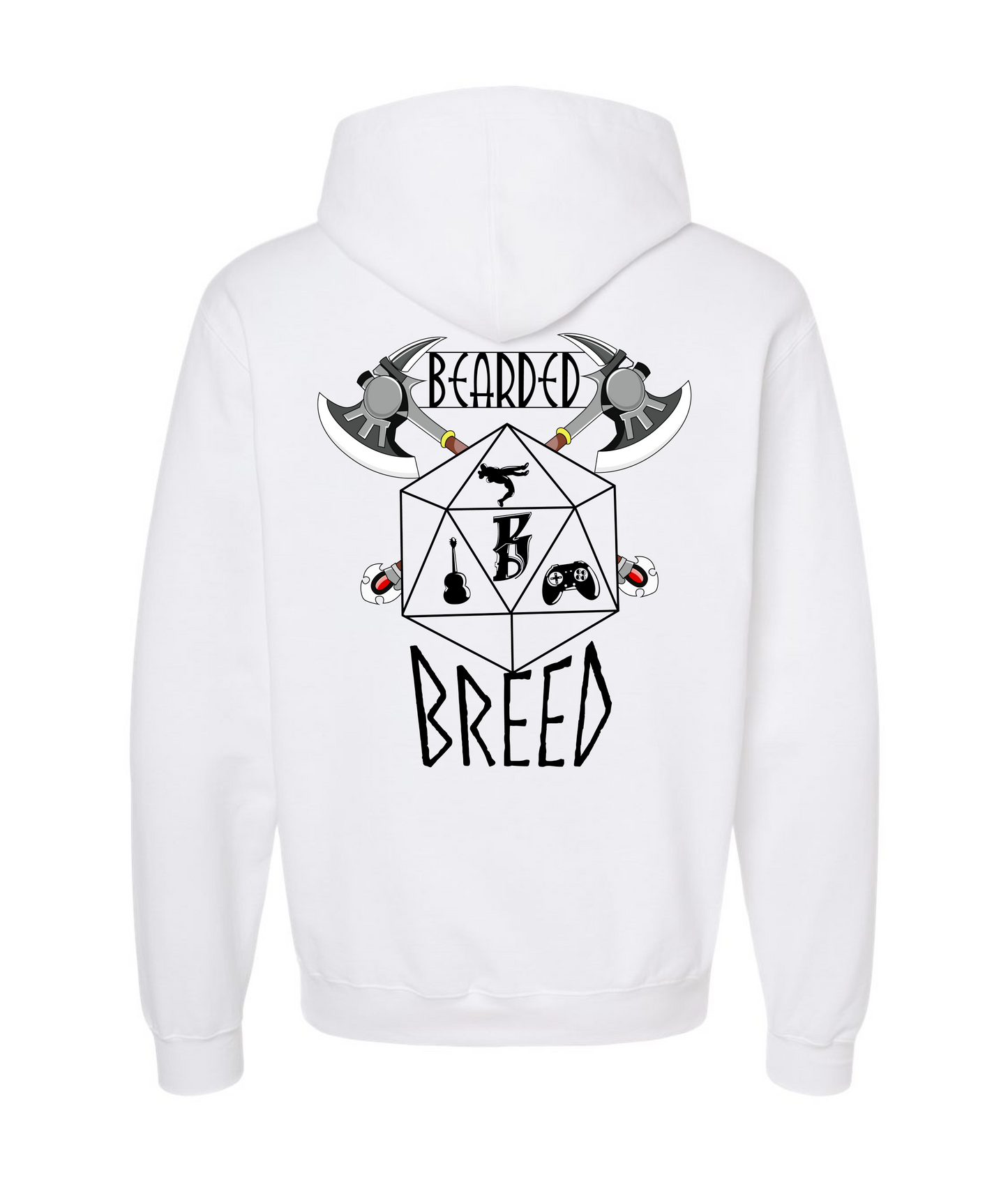 BeardedBreed shop - MPN: Origins - White Hoodie