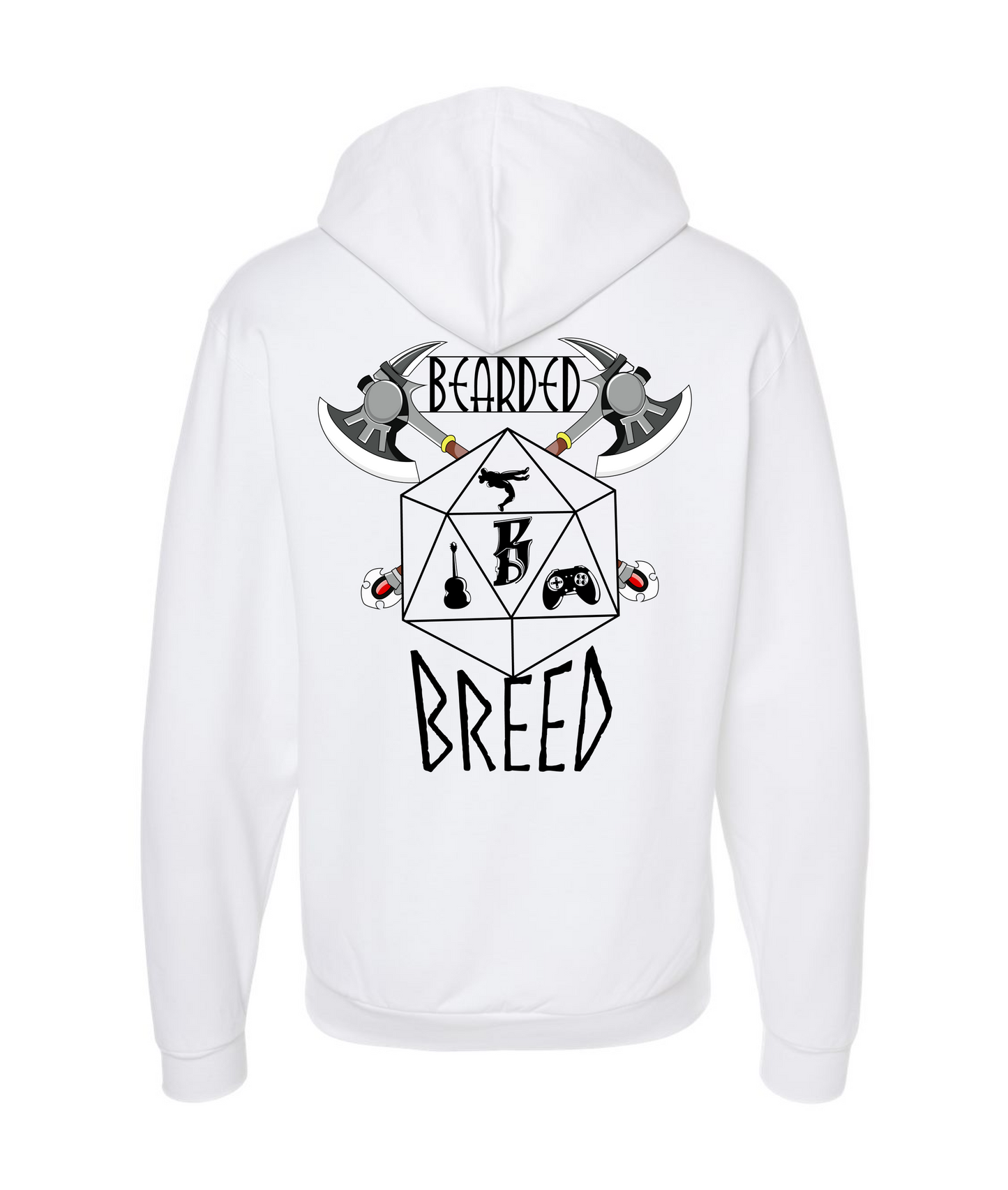 V-BEBSTOP - MPN: Origins - White Zip Up Hoodie