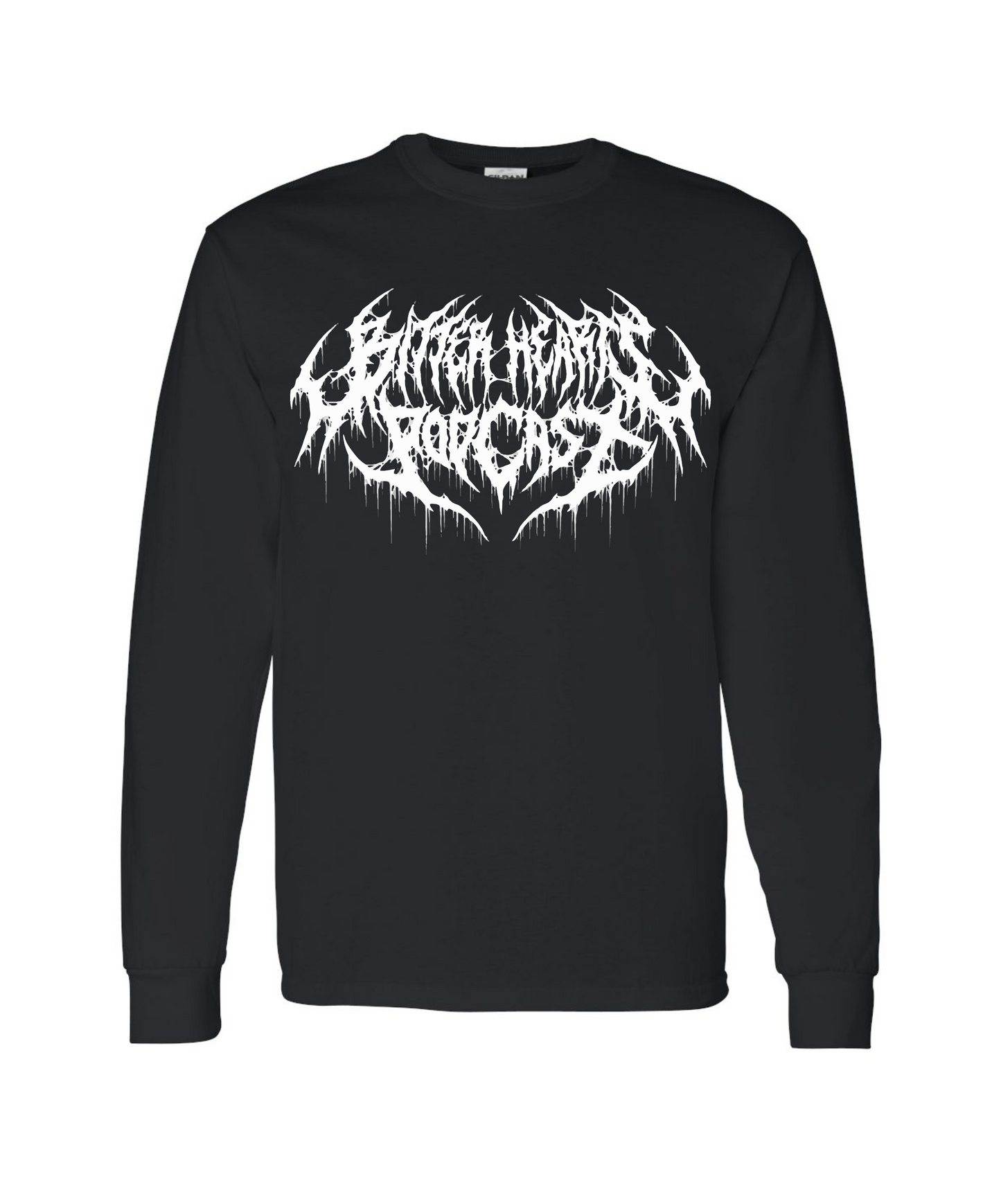 Bitter Hearts Podcast - Metal Logo - Long Sleeve T