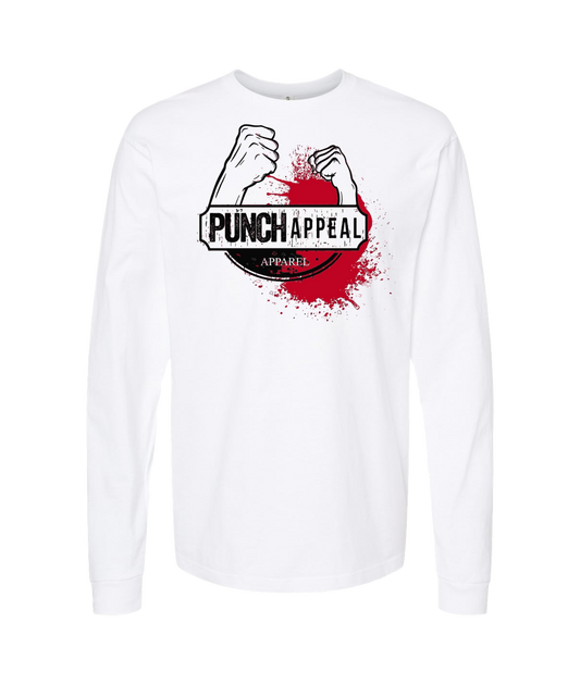 Bare Knuckle Management - Punch Appeal - White Long Sleeve T