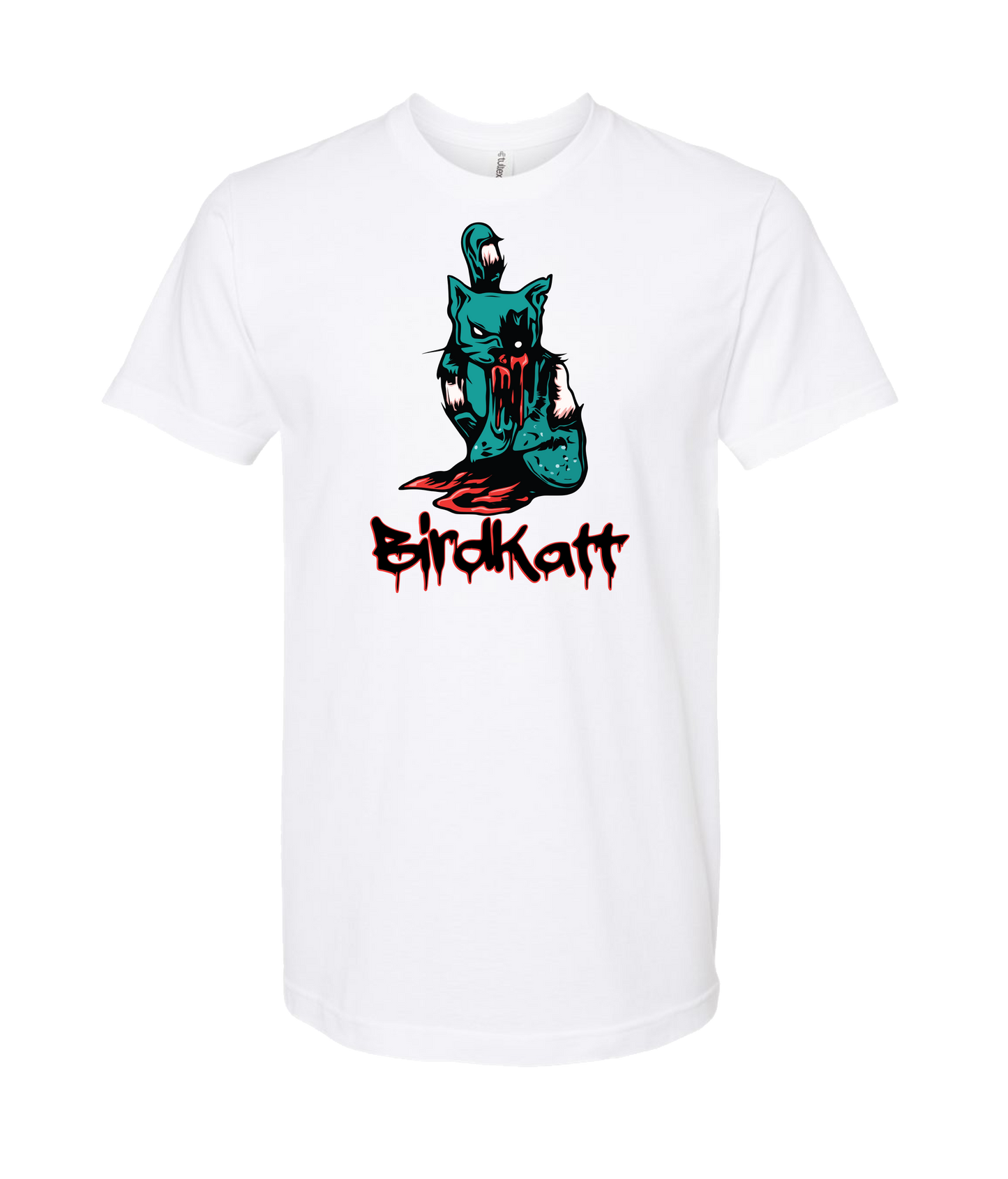 BirdKatt - Colored BKATT - White T-Shirt