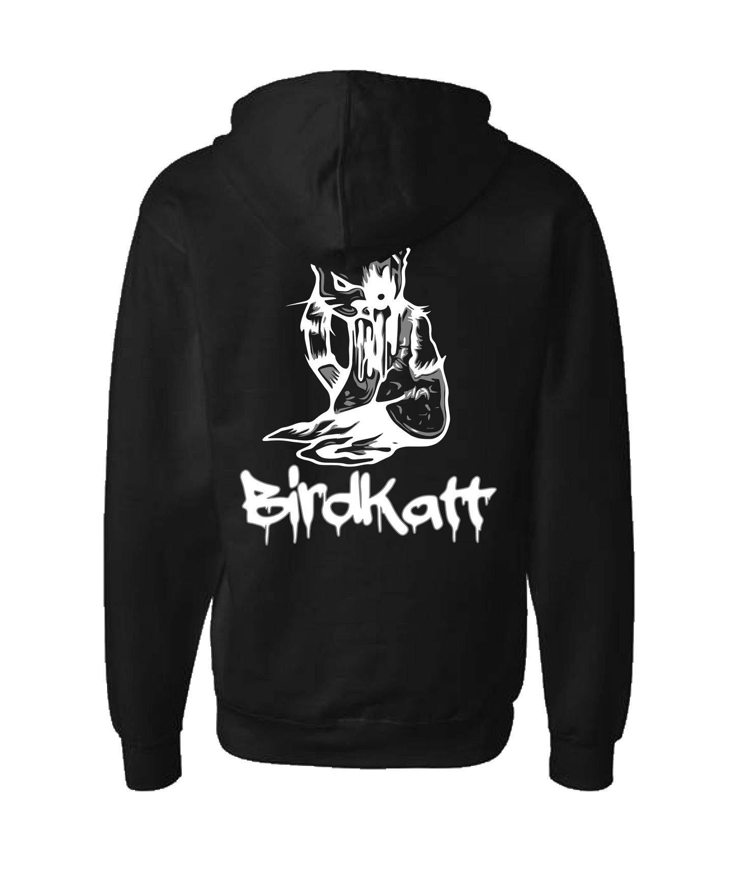 BirdKatt - B&W BKATT - Black Zip Up Hoodie