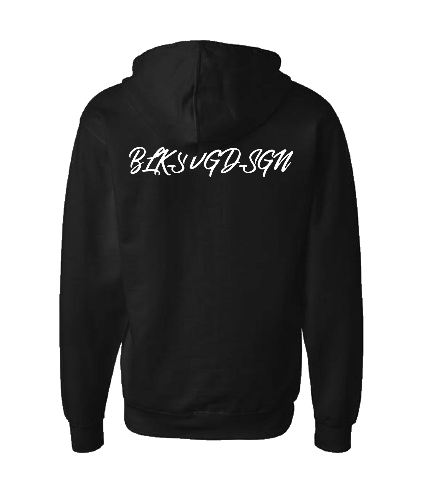 BLKSVGDSGN - DESIGN 1 - Black Zip Up Hoodie