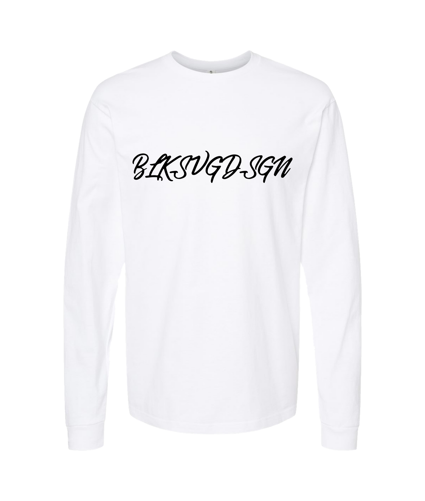 V-BLKTOP - DESIGN 1 - White Long Sleeve T