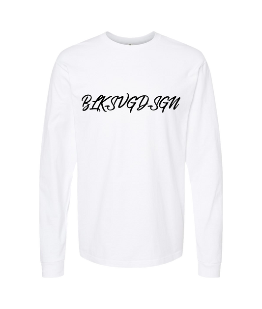 V-BLKTOP - DESIGN 1 - White Long Sleeve T