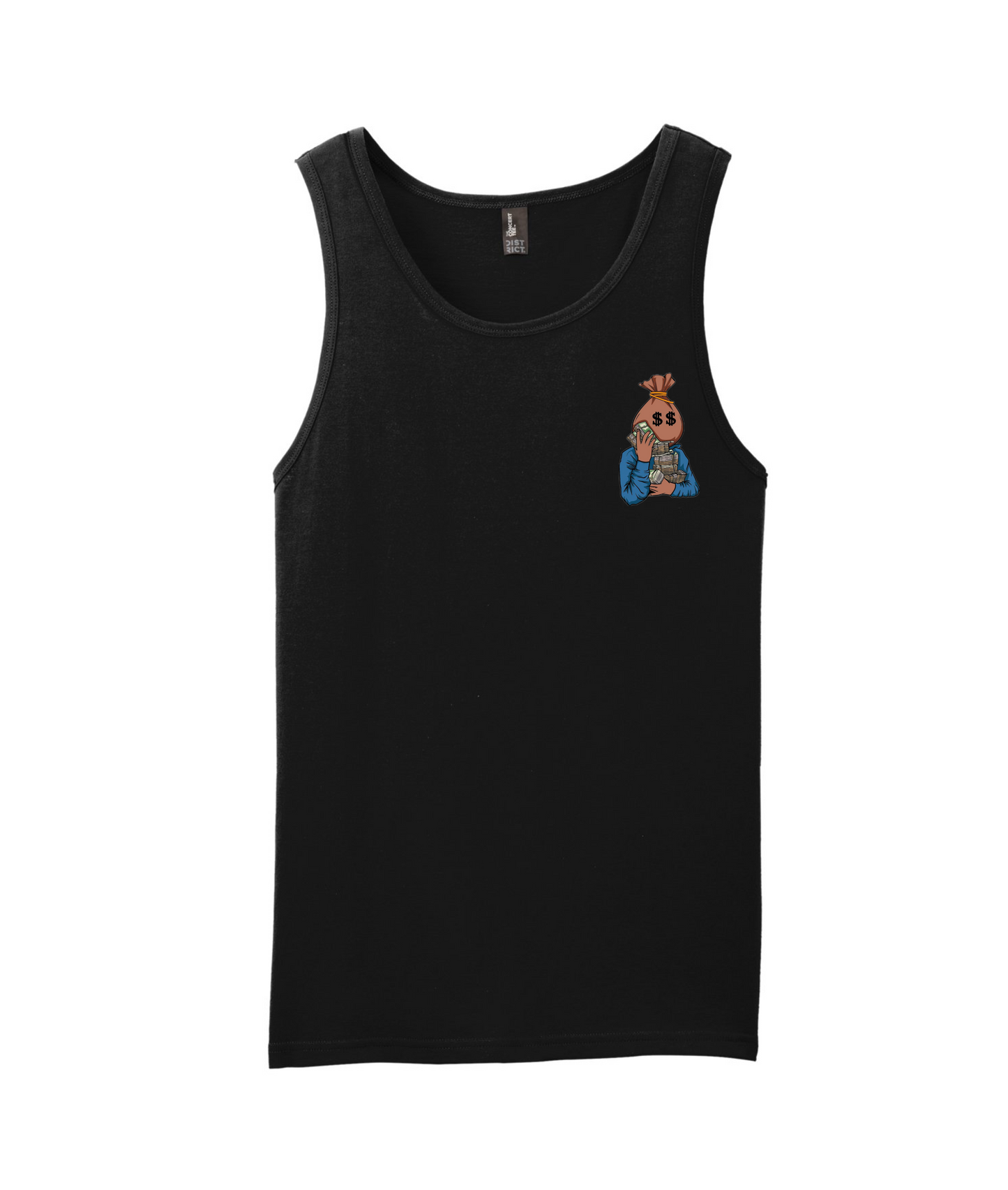 V-BLKTOP - DESIGN 2 - Black Tank Top
