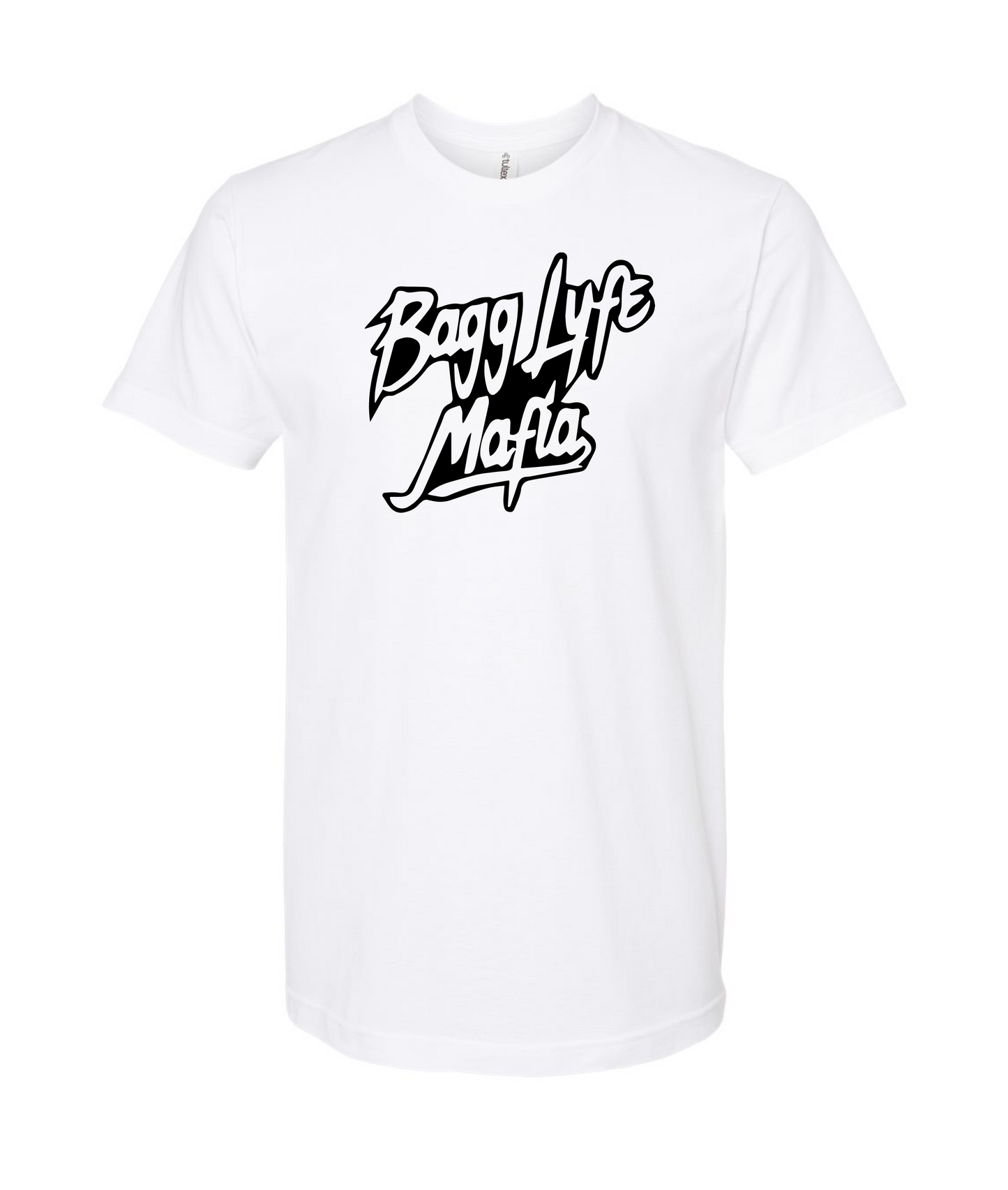 Bagglyfe Mafia Clothing - Logo - White T-Shirt