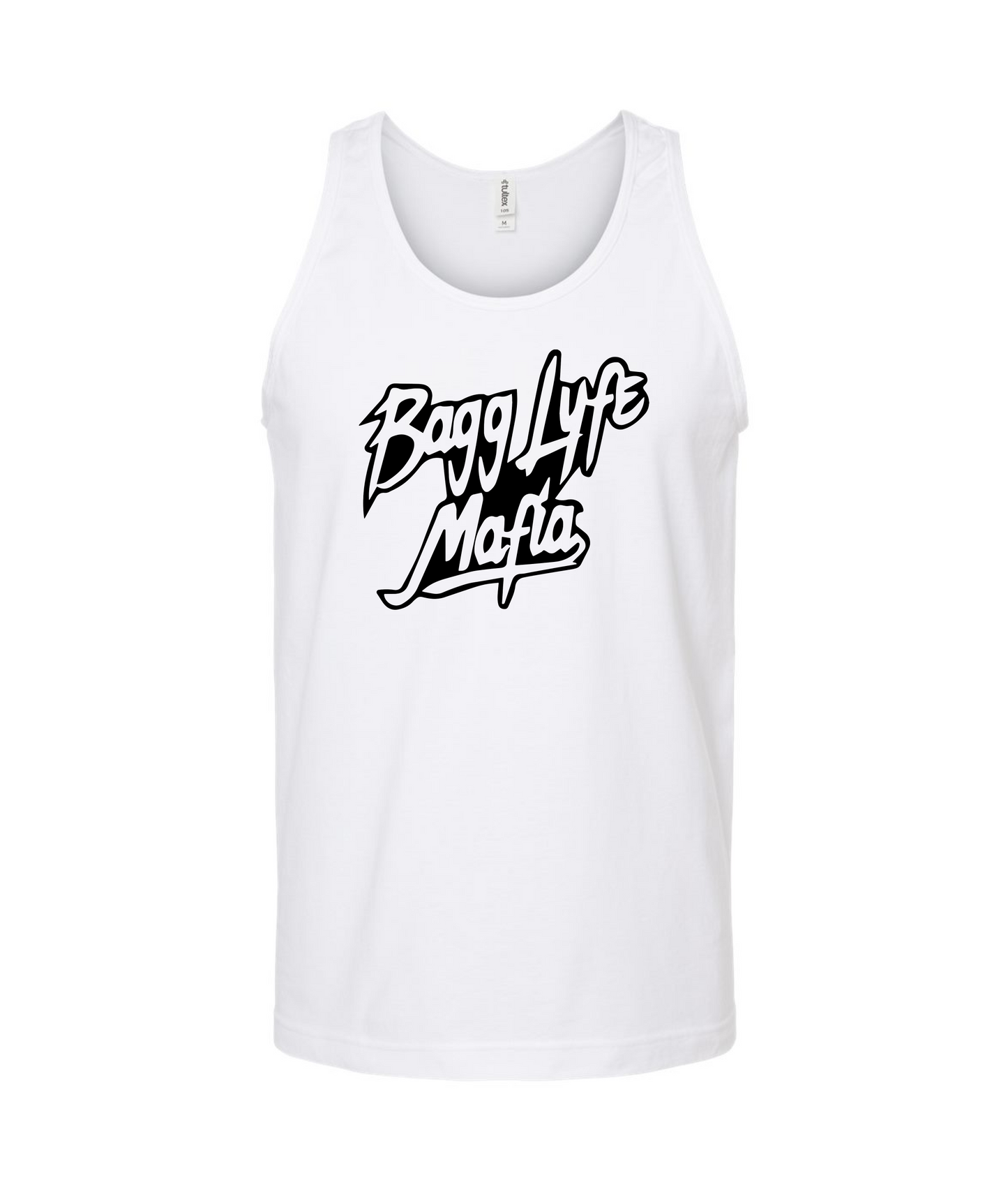 Bagglyfe Mafia Clothing - Logo - White Tank Top