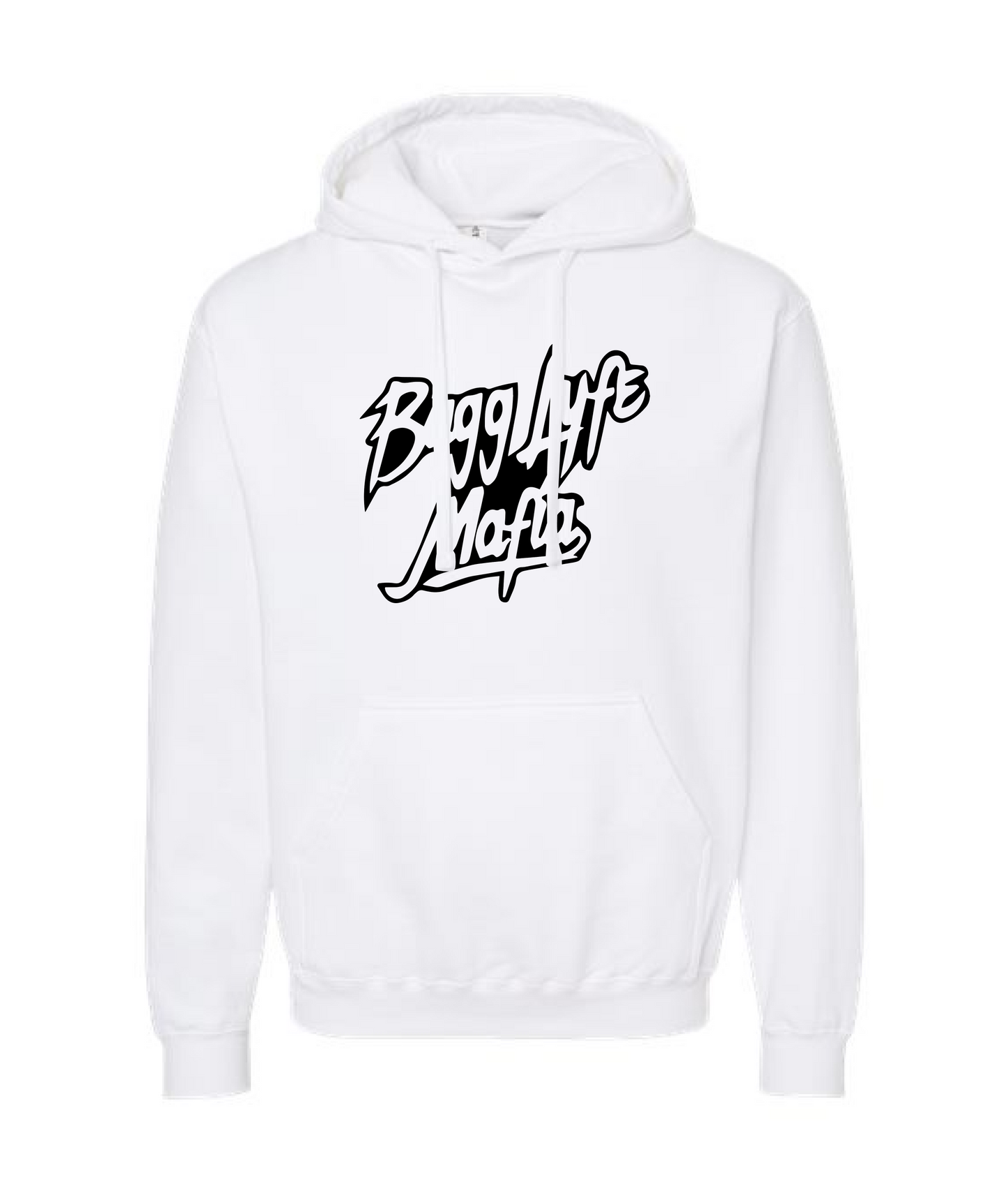 Bagglyfe Mafia Clothing - Logo - White Hoodie