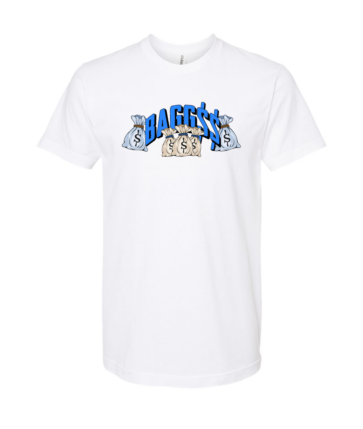 Bagglyfe Mafia Clothing - BAGG$$ - White T-Shirt