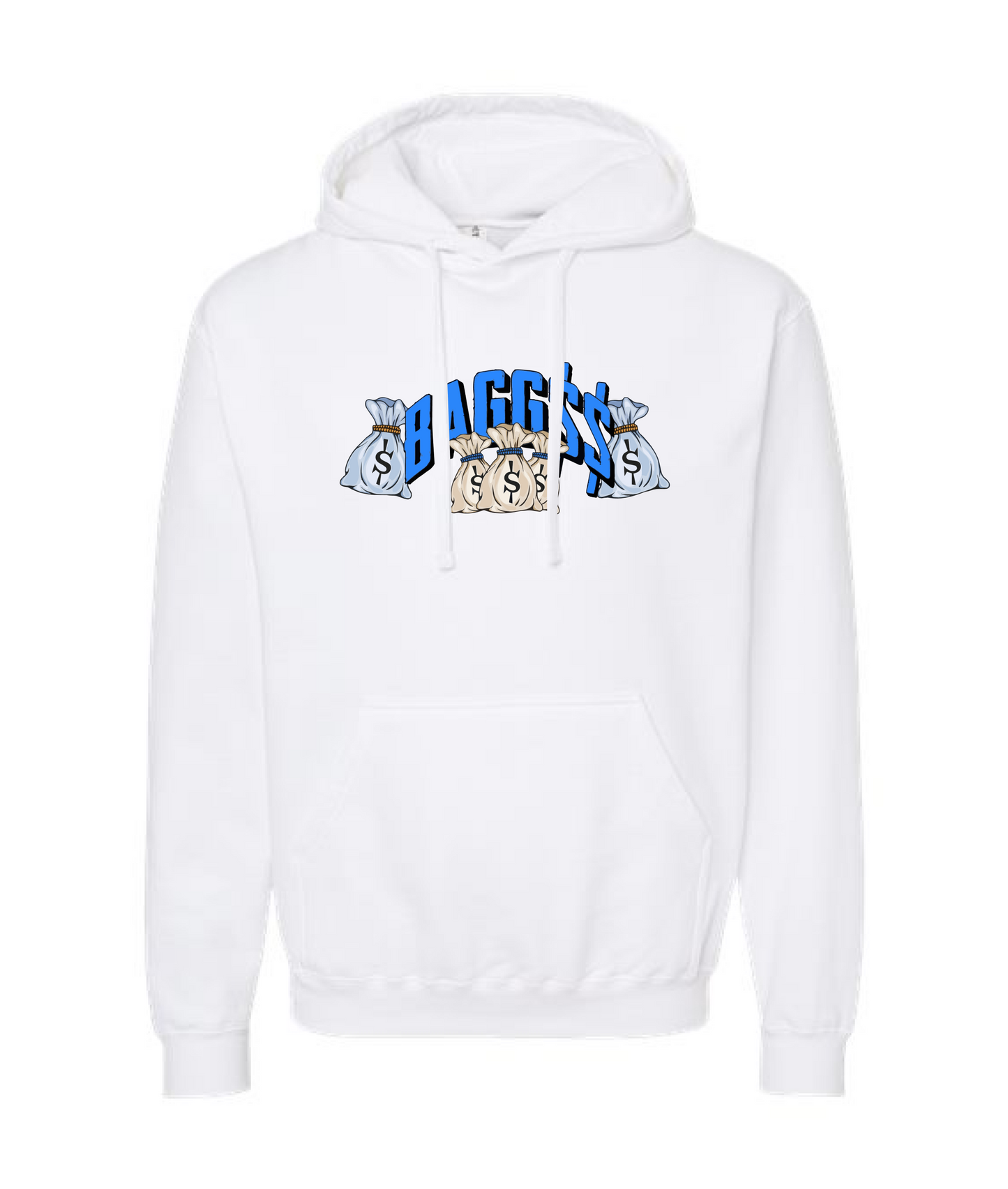 Bagglyfe Mafia Clothing - BAGG$$ - White Hoodie