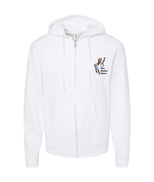 V-BLSSTOP - BANJO - White Zip Up Hoodie