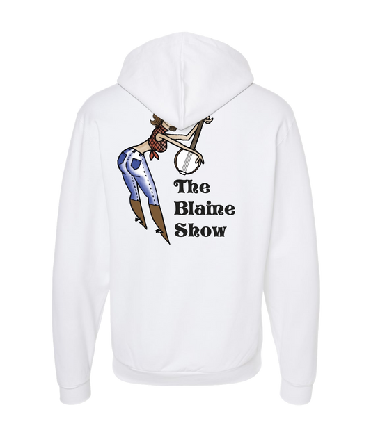 V-BLSSTOP - BANJO - White Zip Up Hoodie