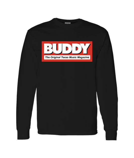 Buddy Magazine - Buddy Logo (red) - Black Long Sleeve T
