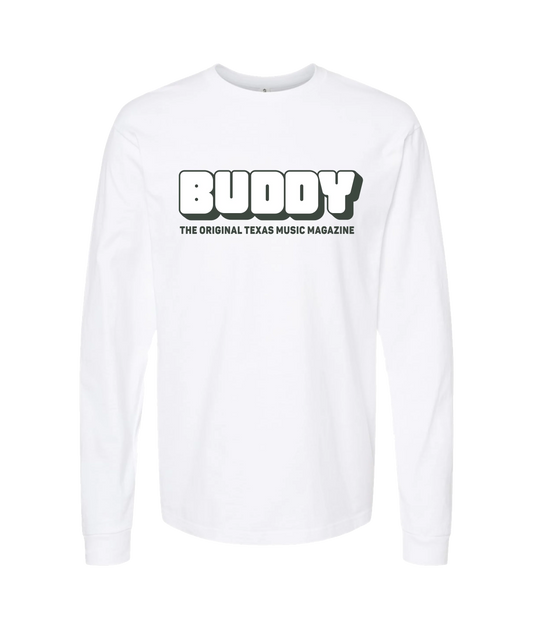 Buddy Magazine - 73 Logo - White Long Sleeve T