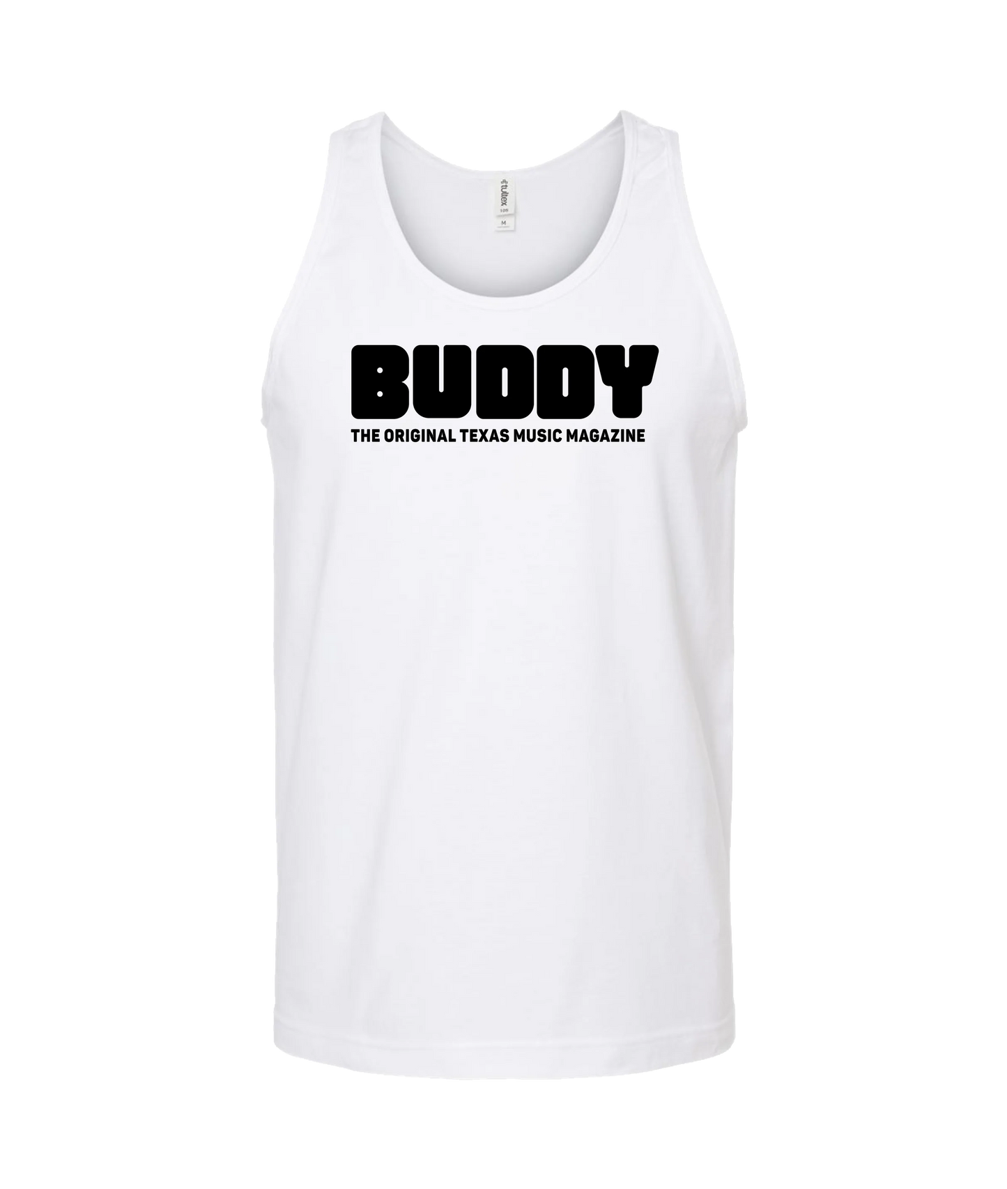 Buddy Magazine - 73 Logo Flat - White Tank Top