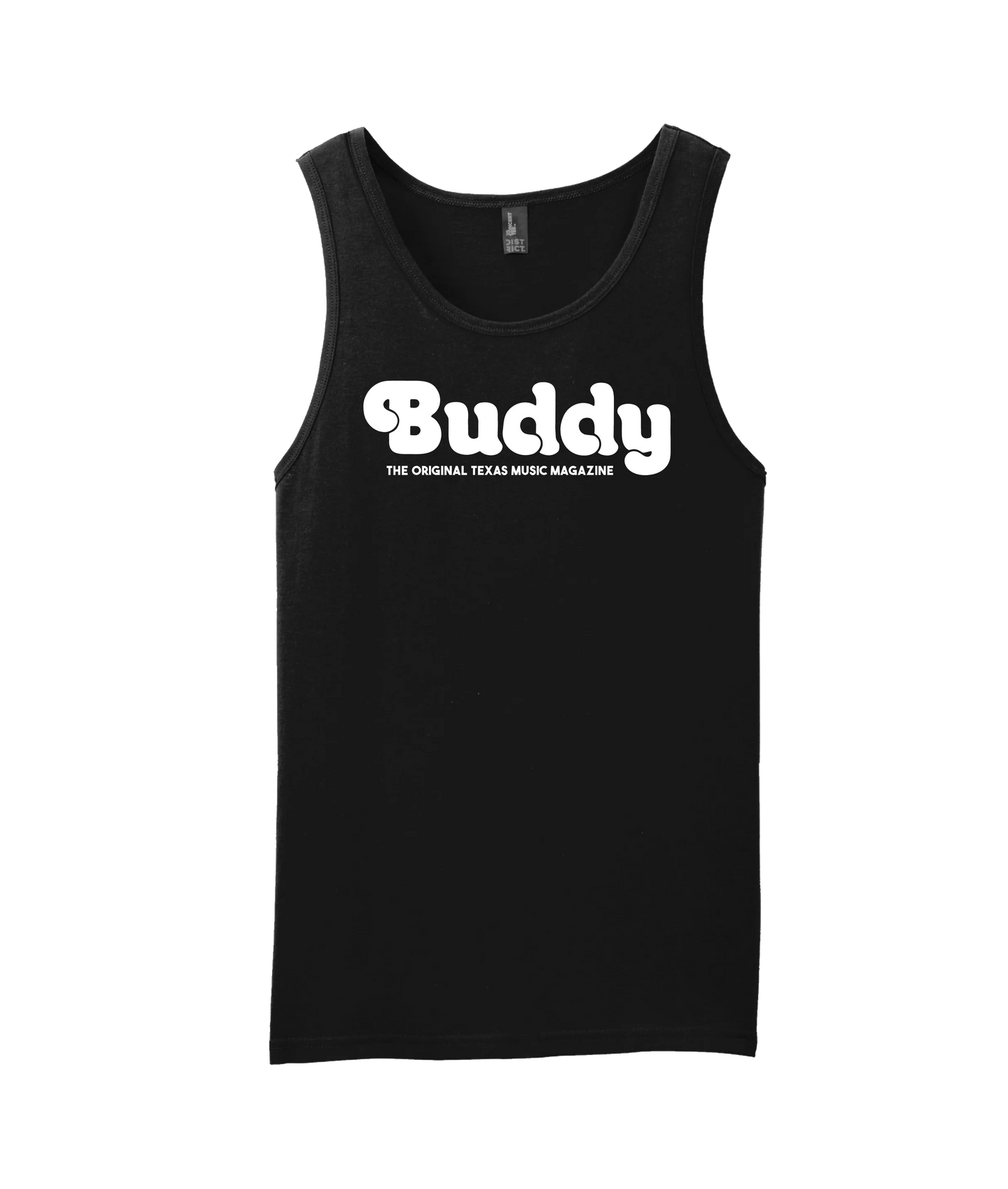 Buddy Magazine - 70s Logo Flat - Black Tank Top