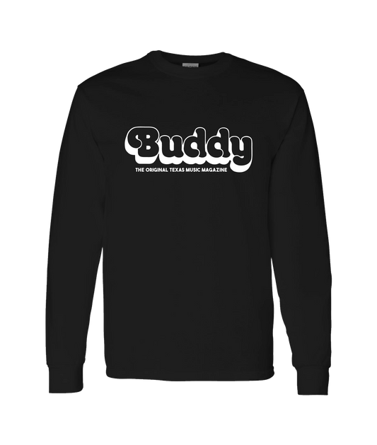 Buddy Magazine - 70s Logo - Black Long Sleeve T
