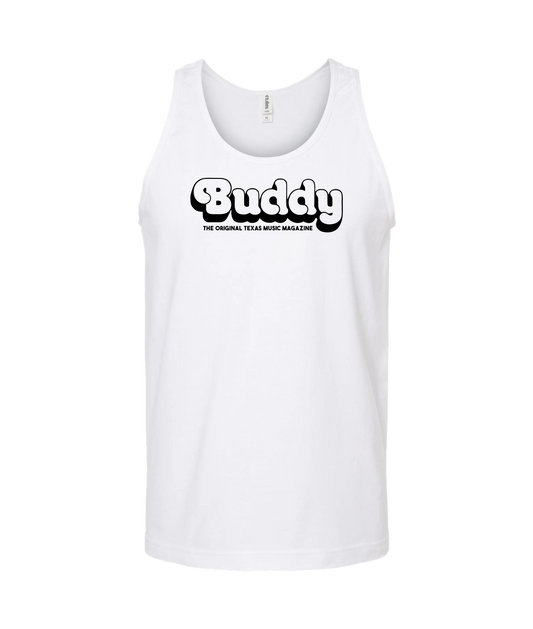 Buddy Magazine - 70s Logo - White Tank Top
