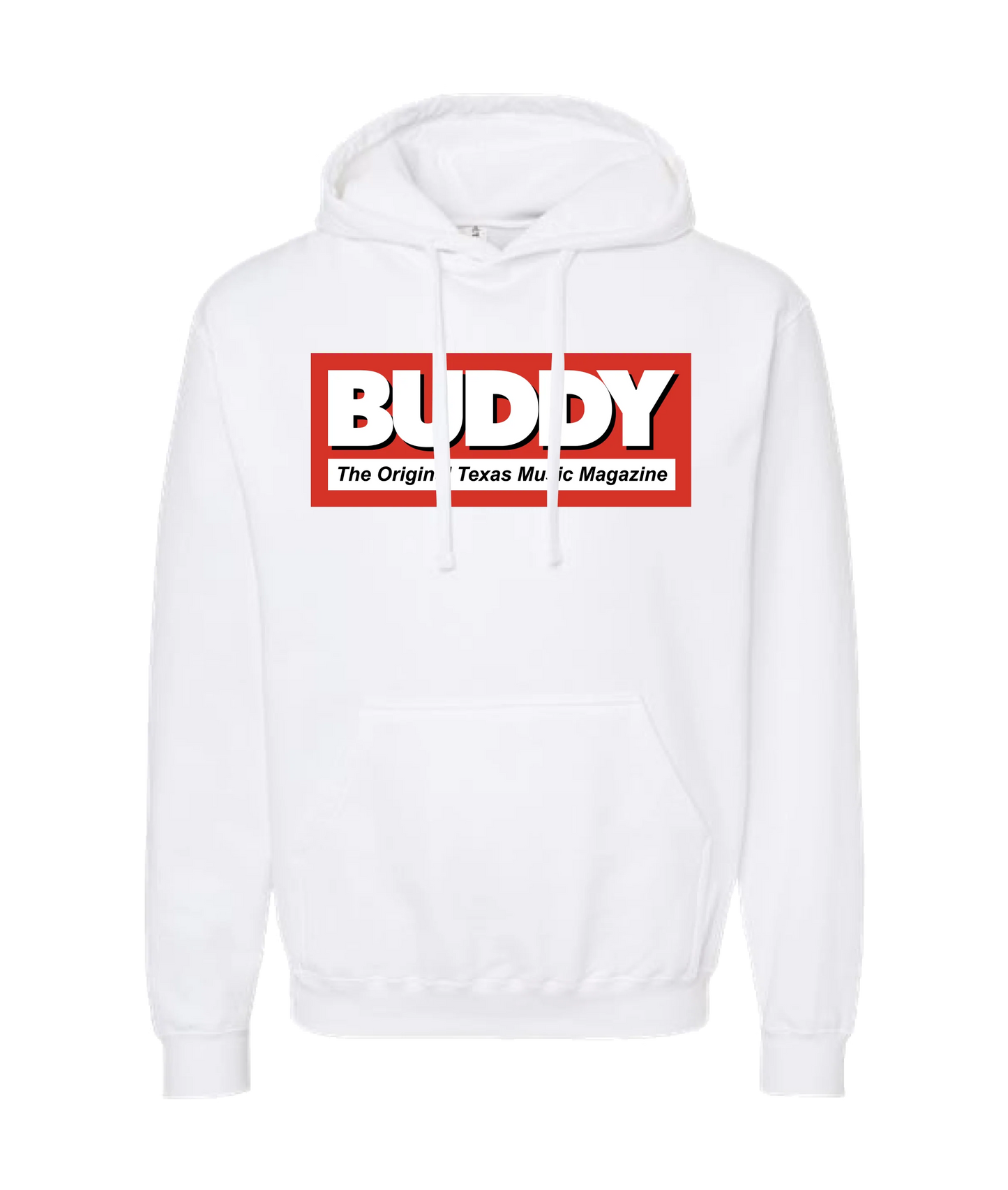 Buddy Magazine - Buddy Logo (red) - White Hoodie