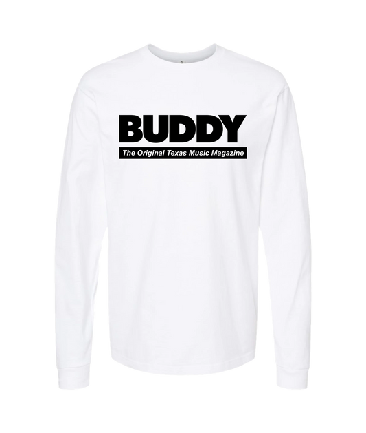 Buddy Magazine - Buddy Logo - White Long Sleeve T
