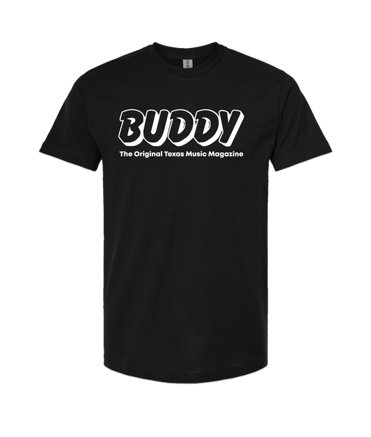 Buddy Magazine - 80s Logo  - Black T-Shirt