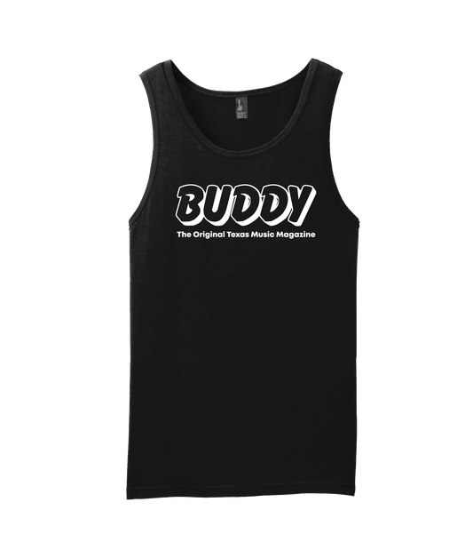 Buddy Magazine - 80s Logo  - Black Tank Top