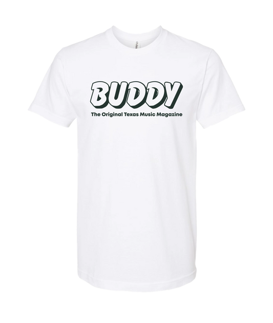 Buddy Magazine - 80s Logo  - White T-Shirt