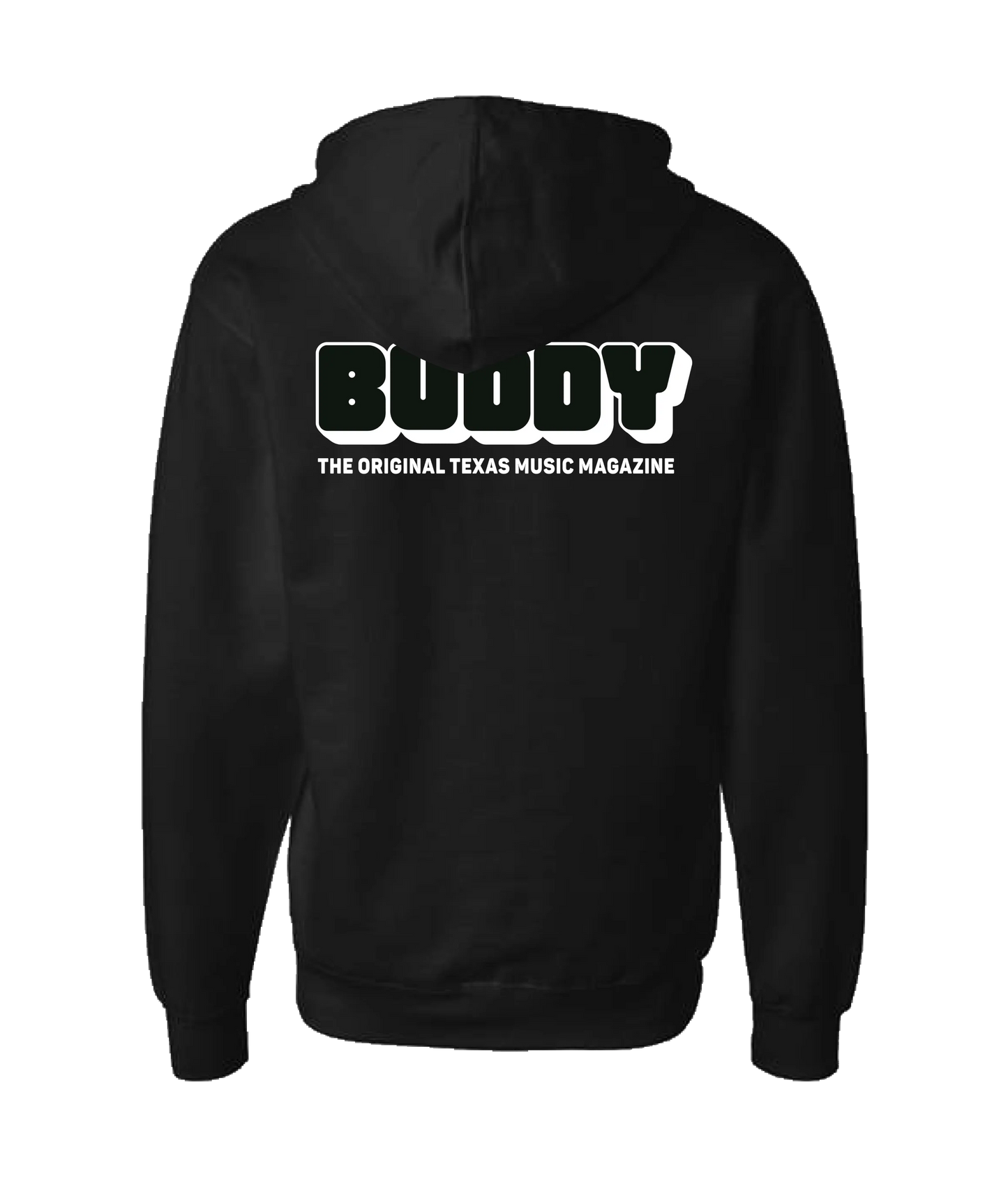 Buddy Magazine - 73 Logo - Black Zip Up Hoodie
