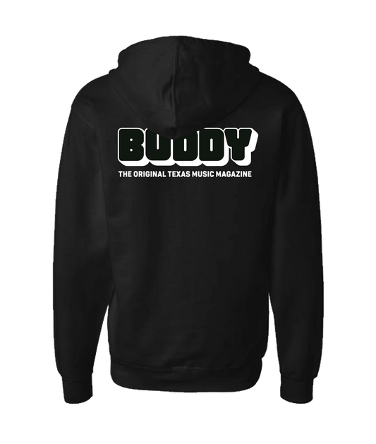Buddy Magazine - 73 Logo - Black Zip Up Hoodie