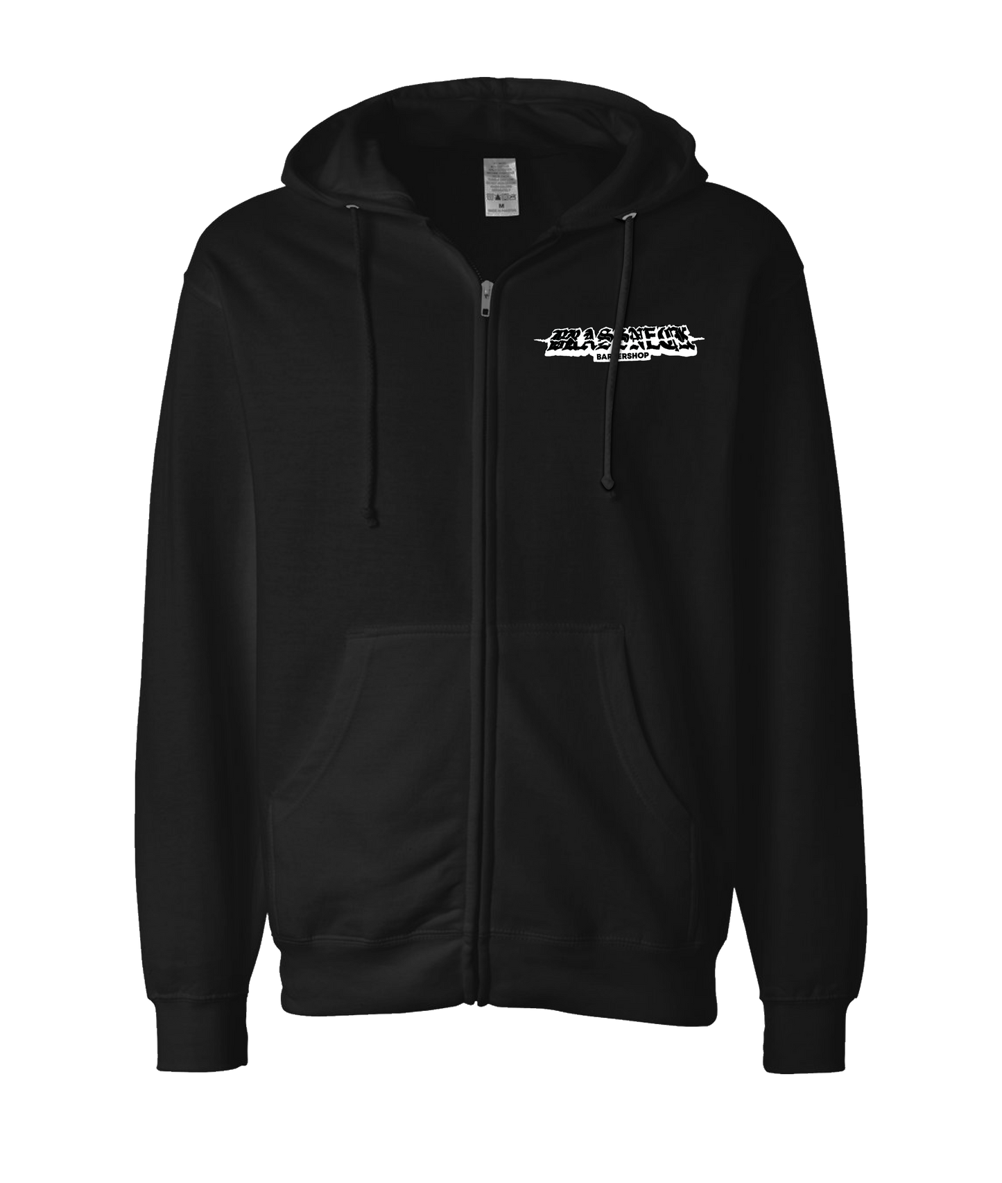 Brassneck Barbershop
 - Logo 1 - Black Zip Up Hoodie