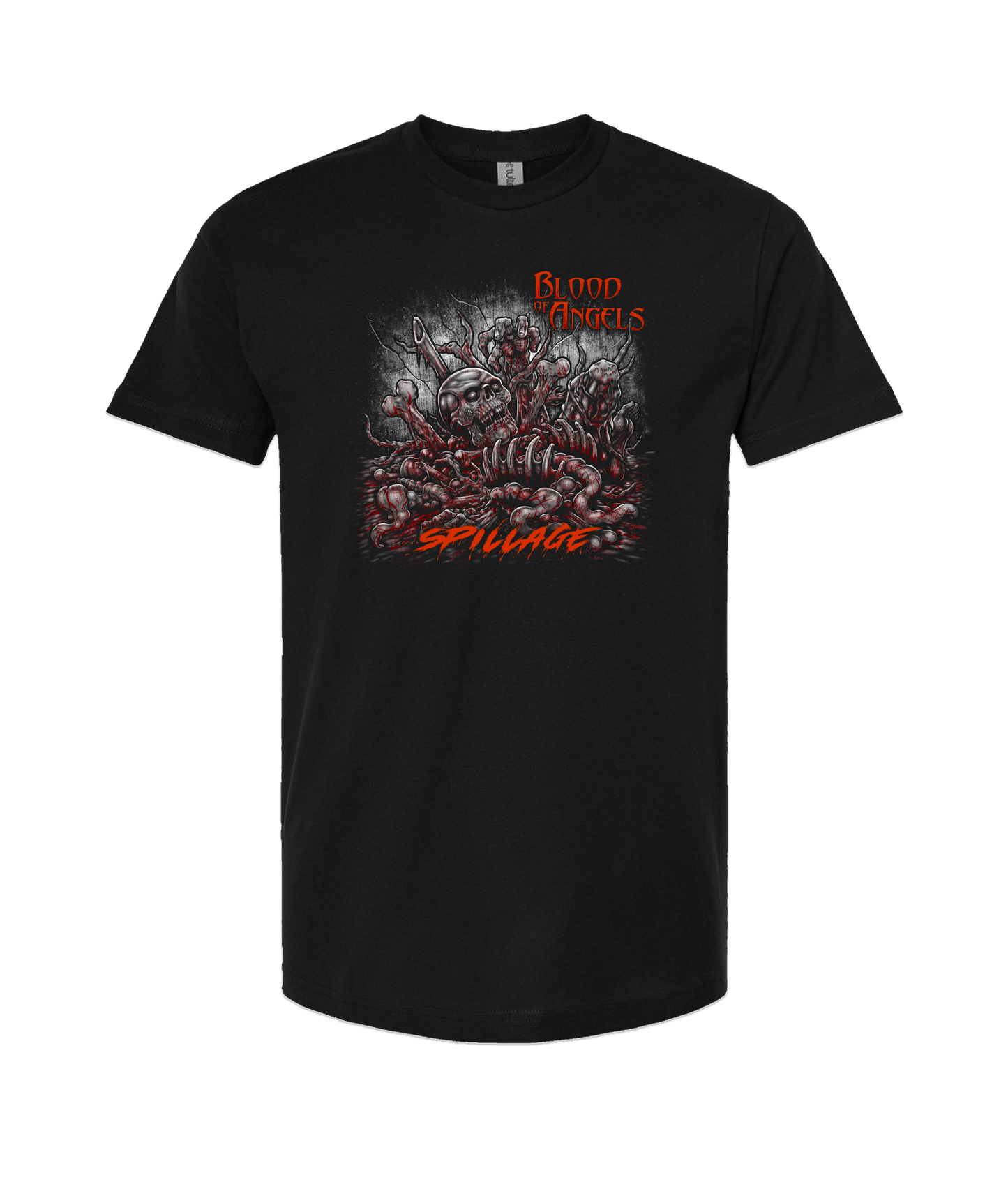 Blood of Angels Battle Gear - Spillage - Black T Shirt
