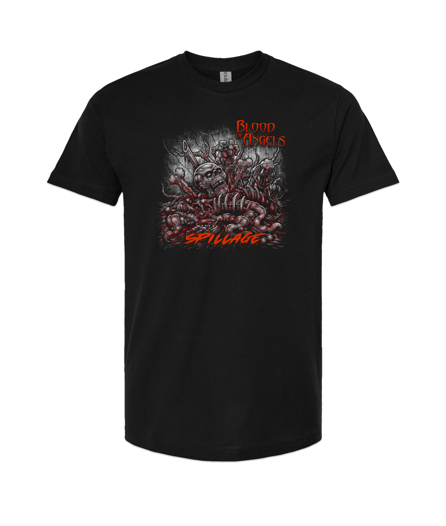 V-BOATOP - Spillage  - Black T Shirt