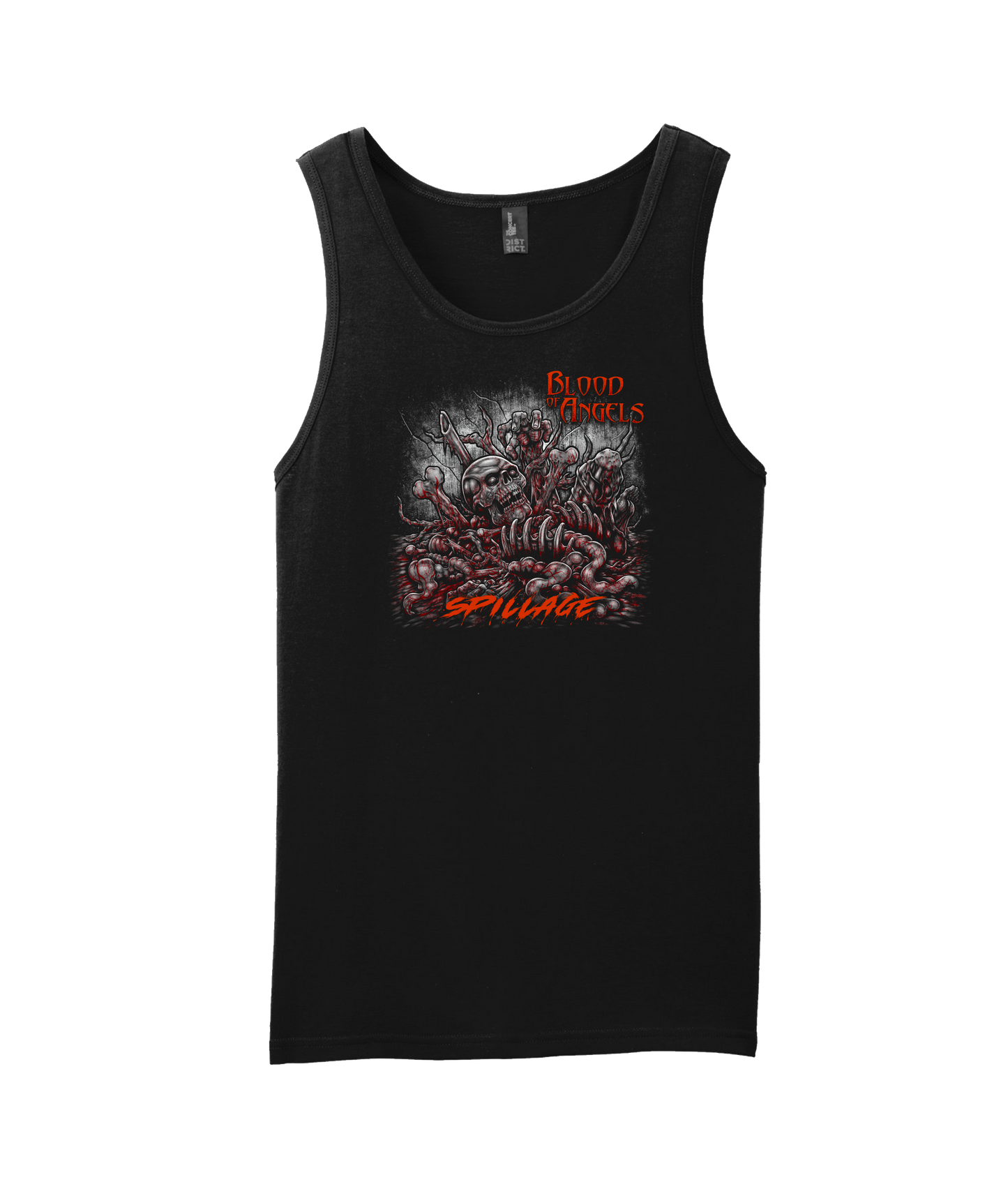 V-BOATOP - Spillage  - Black Tank Top